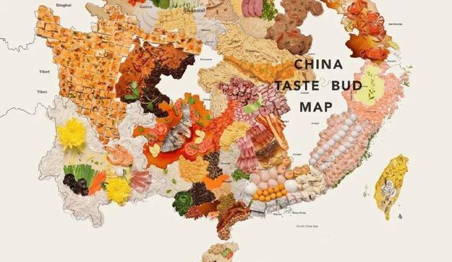 你知道在吃货眼中,中国地图是什么样子吗?看吃货眼中的中国地图