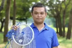 广东一男子发明新型手抛网，瞬间可捕捉多条鱼，专家：已经违法图片