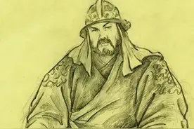 元青花瓷器人物故事：勤王室马腾举义图片