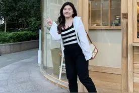 讲真的，别再身材焦虑了，时髦搭配+微胖身材更舒服养眼图片