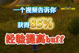 一篇文章告诉你如何获得最高85%经验提高buff图片