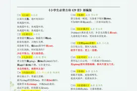 小初高333首必背古诗文，孩子背会了多少！打印下来贴在墙上背图片