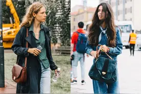 慵懒有态度的法式风，还得看法国街头的女孩们的穿搭了图片