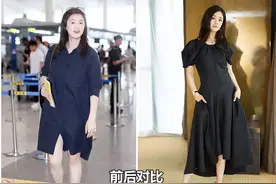 肩宽、上身壮还想显瘦怎么办？看完蒋欣的穿搭，才悟出其中的精髓图片