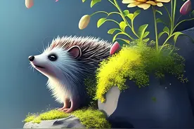 精美壁纸，呆萌可爱的小刺猬，喜欢的可以直接拿走图片