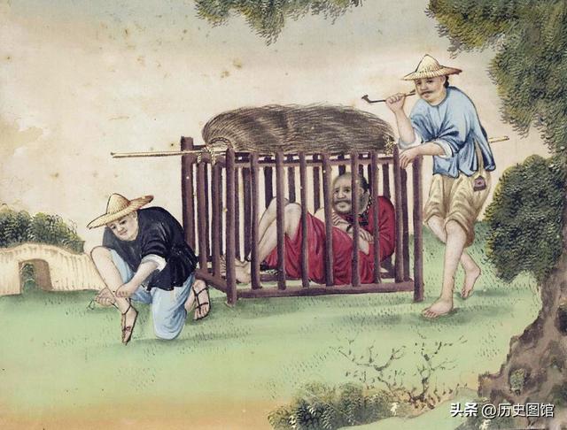 西班牙画家笔下的晚清酷刑，35幅彩图形象逼真，令人惊叹