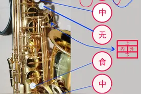 各种萨克斯通用指法示意说明图片