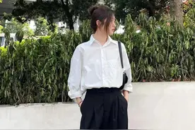 黑裤子搭这5种上衣，时髦又高级，美翻了！图片
