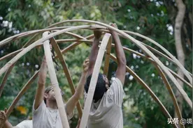 全球特色竹建筑 竹结构 竹子弯曲的方法（设计+建造）境道原竹图片