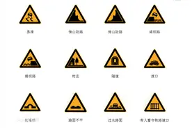 花几分钟看懂科目一交通标志图片