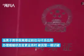 已婚男网购假离婚证办业务被民警识破图片