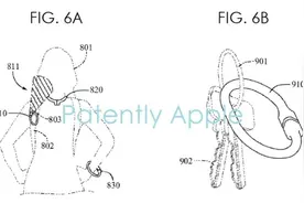苹果耳机新专利曝光：充电盒可“变身”项链和钥匙圈图片