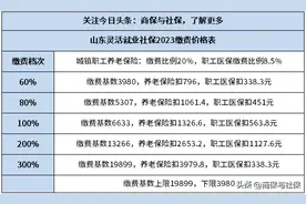 山东灵活就业社保2023缴费价格表，算一算3980档次退休待遇图片