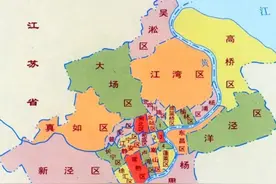 1952年和1958年上海市行政区划分图片