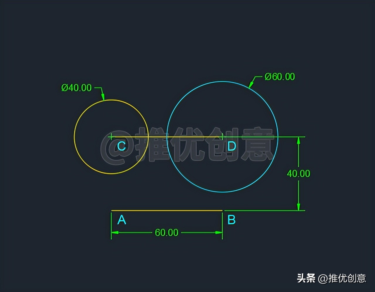 “相切、相切、相切”绘制圆 CAD 制图 AutoCAD 实战教程 工程制图插图9 “相切、相切、相切”绘制圆 CAD 制图 AutoCAD 实战教程 工程制图