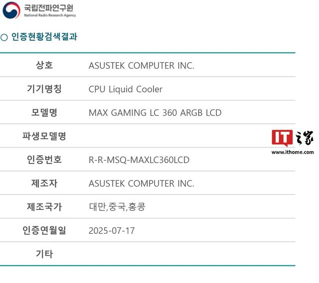 AYW进入散热品类：华硕推出AYW Gaming LC 360 ARGB LCD一体水