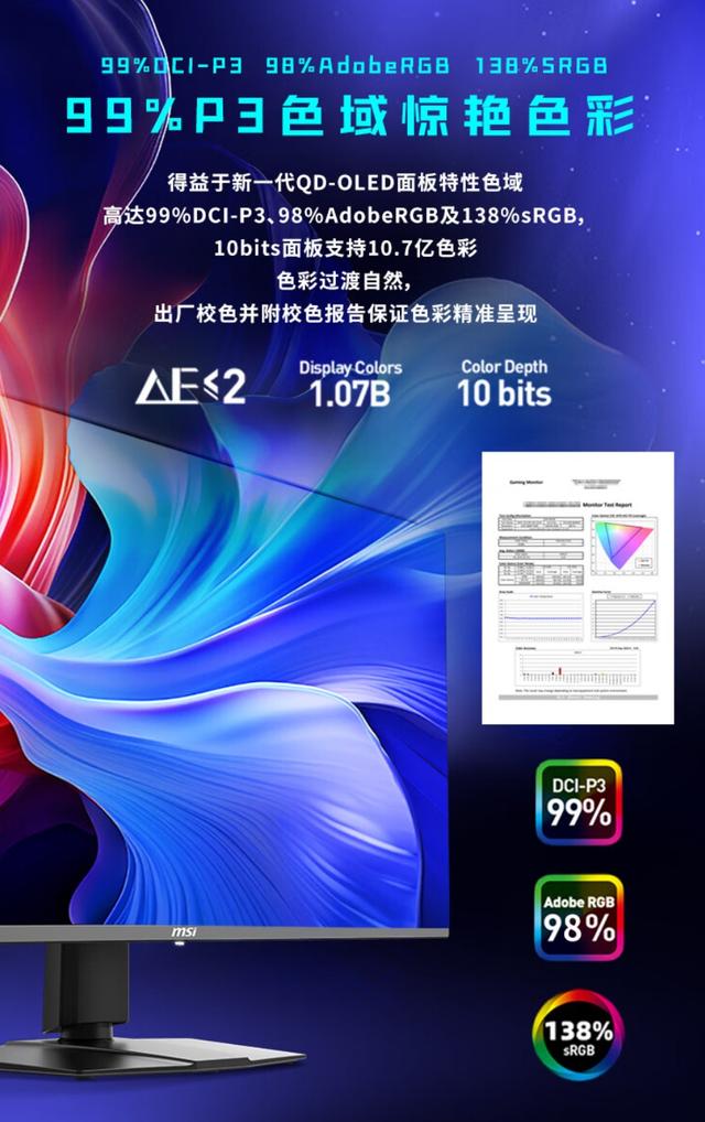 入门的价格，满分的体验！顶级游戏享受就选微星显示器