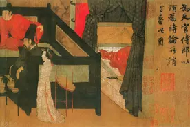 为何说韩熙载夜宴图，开启了中国床文化先河？|诗解金瓶梅29回之4图片