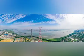 超震撼！直击世界最高输电铁塔跨江架线图片
