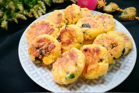 秋季多给孩子做这早餐，不用揉面发酵，一烫一煎，面香壳脆，美味图片