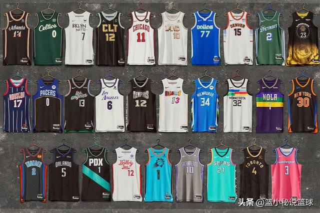 2022-2023赛季nba每支球队的城市版球衣