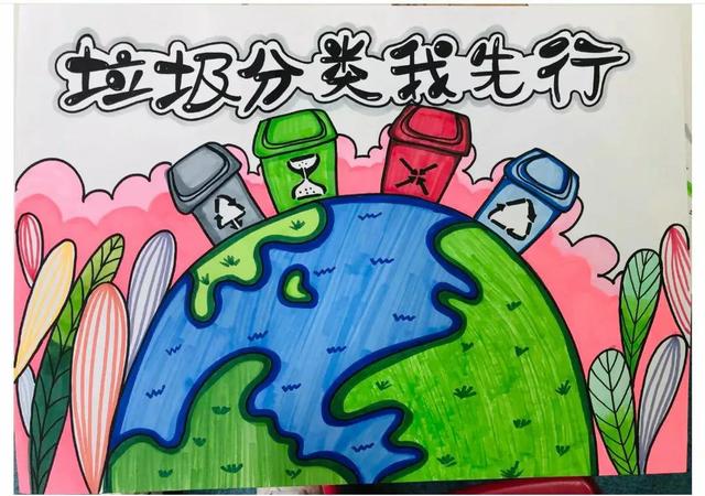 2022最新垃圾分类手抄报+环保儿童画，60副经典收藏版