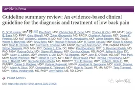 NASS：基于循证的腰痛临床诊疗指南 (2020版)图片