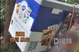 大叔扛140斤冰柜爬峨眉山金顶，游客：很不容易，价格挺公道图片