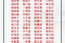 我们平时常说、常见、常听的“三字成语”，归纳总结合集大全收藏图片