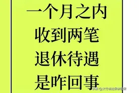 一个月之内收到两笔养老金待遇是怎么回事？图片