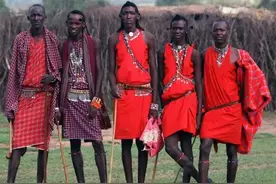 肯尼亚的非洲原始部落图片