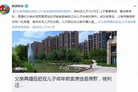 有了后妈，亲爸变后爸？儿子备战高考父亲却赶在他成年前把房卖了图片