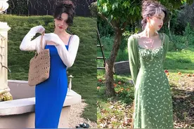 夏天，就得穿“吊带裙”，清爽优雅有气质，美的不止一点点图片