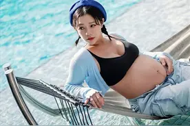 恭喜！香港女星陈芷尤结婚不到半年火速生子，与圈外老公未婚先孕图片