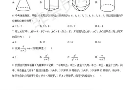 2022年四川省眉山市中考数学试题（含解析）图片