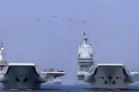 印媒：干船坞注水，中国首艘超级航母蓄势待发，下水仪式即将举行图片