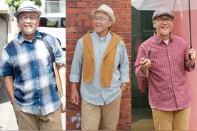 六七十岁男人，尽量少穿黑色、藏蓝色，这3种“减龄色”更显年轻图片