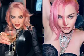 麦当娜近照绝了！与黑人男友狂欢，悬殊41岁，昔日NBA花魁冻龄图片