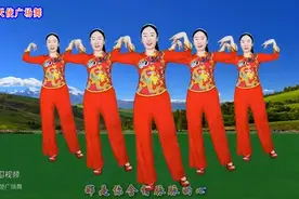 老歌广场舞《又见山里红》祁隆演唱，醉人的旋律，1遍2遍听不够图片