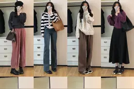 这才是针织衫的正确打开方式，56套搭配舒适时髦，适合日常穿图片