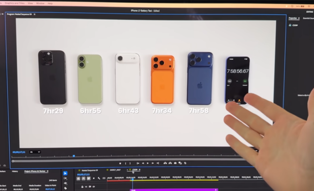 iPhone 17测评解禁！Air耐弯吗？基础款不“丐”，全系续航都很猛