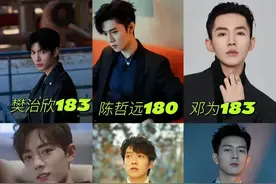 当代男明星身高，水分真大图片