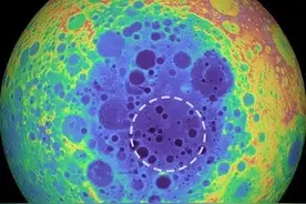 月球的南极深处藏着一个延伸300公里的神秘结构，它到底是什么？图片