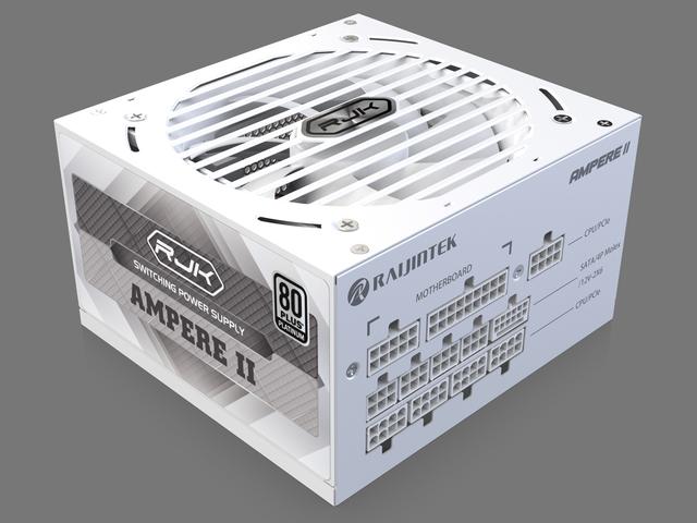 可选白色款，RAIJINTEK推出标准尺寸白金牌ATX电源AMPERE II