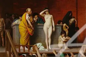 油画艺术鉴赏：《拍卖奴隶》图片