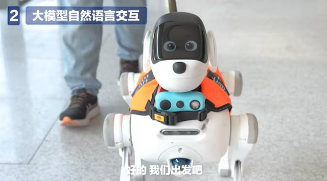 中国移动“灵犀”电子导盲犬发布，可主动导航，AI大模型对话交流
