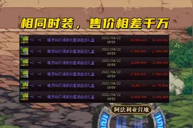 DNF：五一套暗藏3个大坑，时装名字都一样，价格相差1000万图片