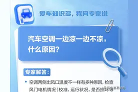 汽车空调一边凉一边不凉，什么原因？图片