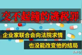 因为交不起上千万滞纳金和罚款，被判逃税罪坐牢图片