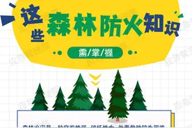 科普丨图说：天干物燥，这些森林防火知识要掌握图片